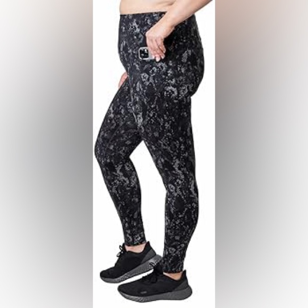 TUFF ATHLETICS Women's High Waisted Legging with Pockets Plus Size XL Flattering - Picture 4 of 12